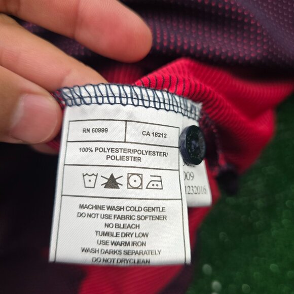 Houston Texans Polo Shirt Mens Medium/Large Red Short Sleeve NFL Football Sports - Picture 7 of 9